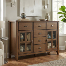 Artisan 54 inch Wide Solid Wood Transitional Sideboard Buffet