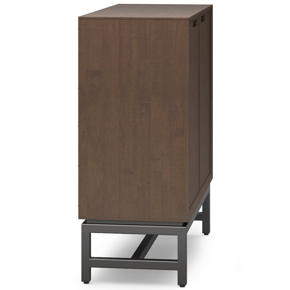 Banting Solid Hardwood Medium Storage Cabinet In Walnut Brown