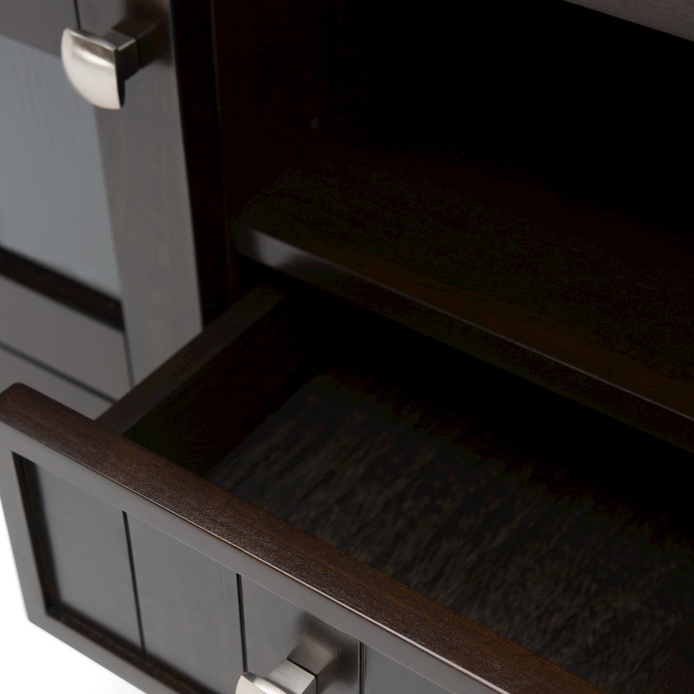 60 Inch Tv Media Stand In Brunette Brown For Tvs Up To 65 Inches