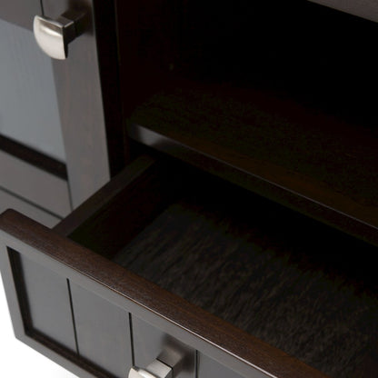60 Inch Tv Media Stand In Brunette Brown For Tvs Up To 65 Inches