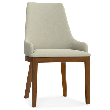 Stephanie Dining Chair (Set of 2) in Natural Linen Look Fabric