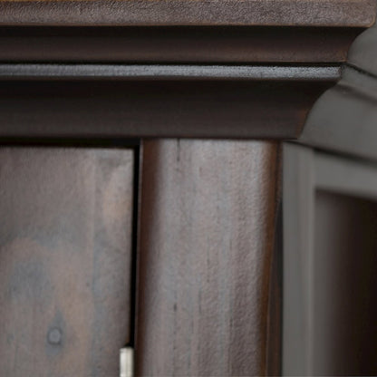 60 Inch Tv Media Stand In Brunette Brown For Tvs Up To 65 Inches