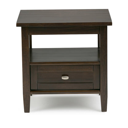 36"W Coffee Table with 2 20"W End Tables in Tobacco Brown (Set of 3)
