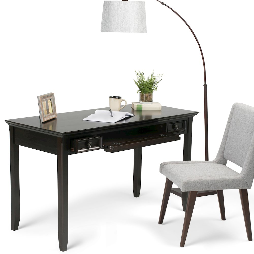 Amherst Solid Wood Desk In Hickory Brown