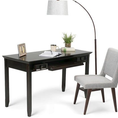Amherst Solid Wood Desk In Hickory Brown
