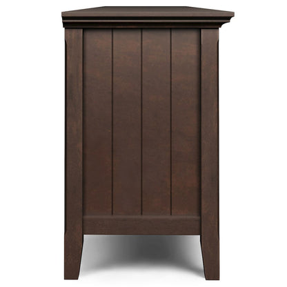 72 Inch Wide Tv Media Stand In Brunette Brown For Tvs Up To 80 Inches
