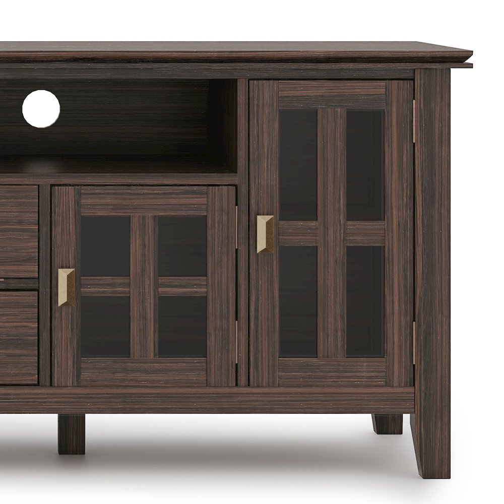 72 Inch Tv Media Stand In Farmhouse Brown For Tvs Up To 80 Inches