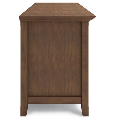 72 Inch Wide Tv Media Stand In Rustic Natural Aged Brown For Tvs Up To 80 Inches