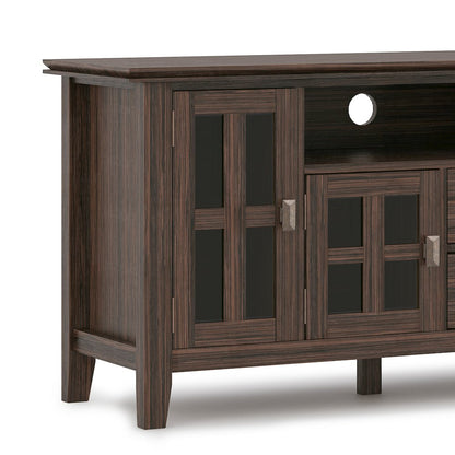 72 Inch Tv Media Stand In Farmhouse Brown For Tvs Up To 80 Inches