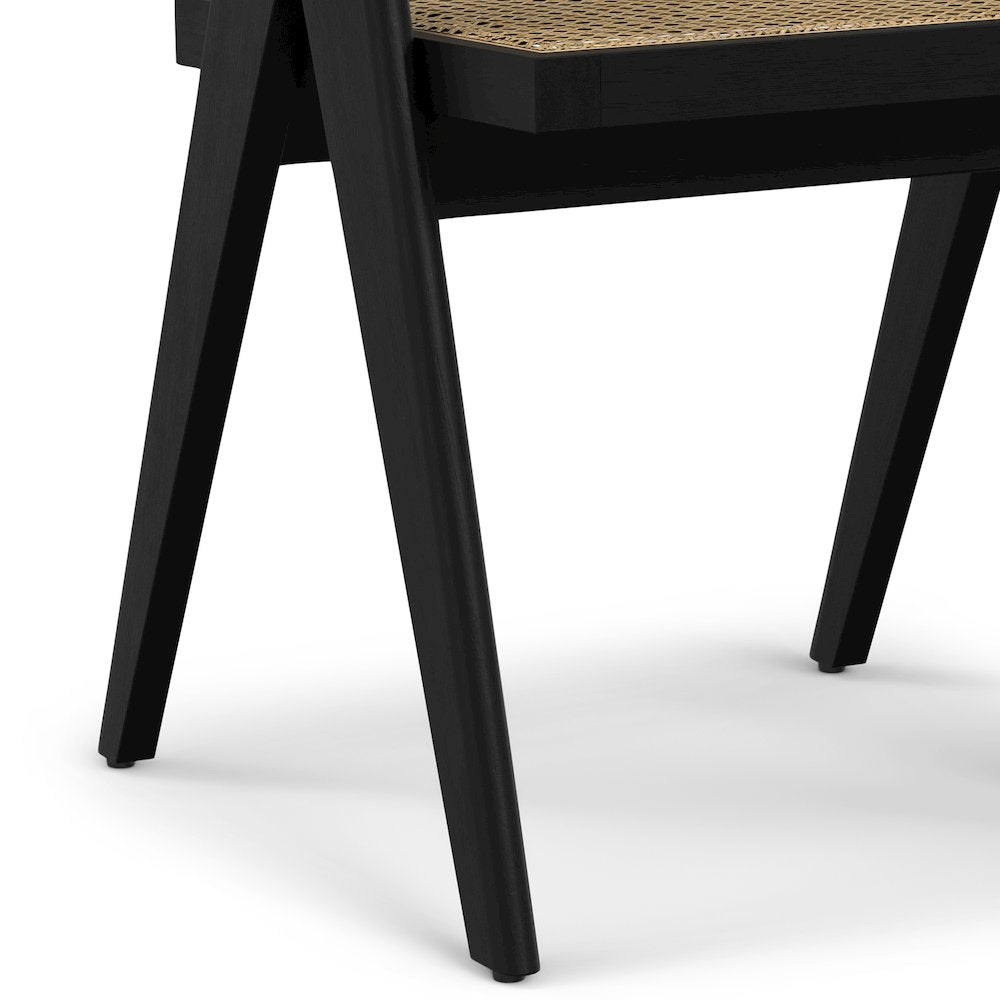 Regina Dining Arm Chair (Set of 2) in Black