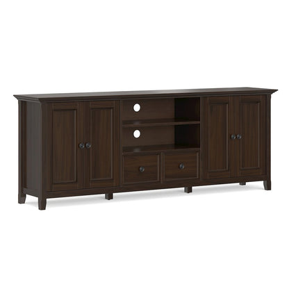 Amherst 84 inch Wide Solid Wood Transitional TV Stand For TVs up to 90 inches