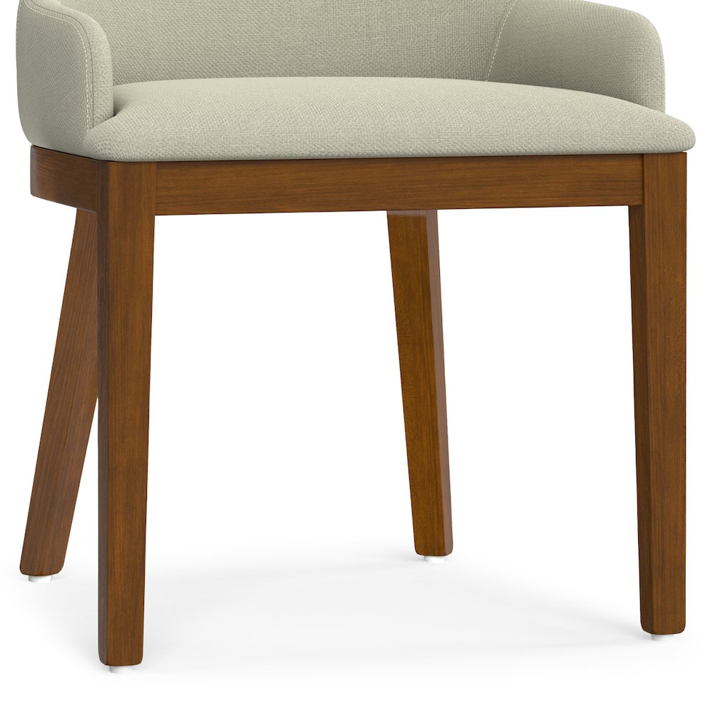 Stephanie Dining Chair (Set of 2) in Natural Linen Look Fabric