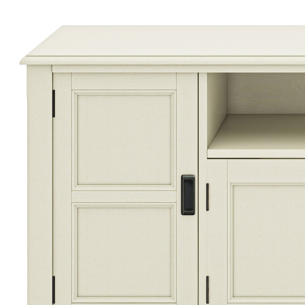 72 Inch Tv Media Stand In Antique White For Tvs Up To 80 Inches