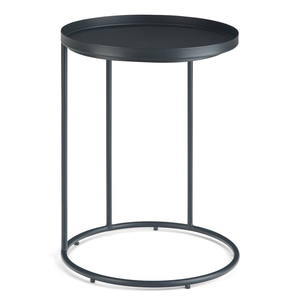 Monet Metal Side Table In Black