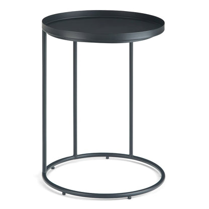 Monet Metal Side Table In Black