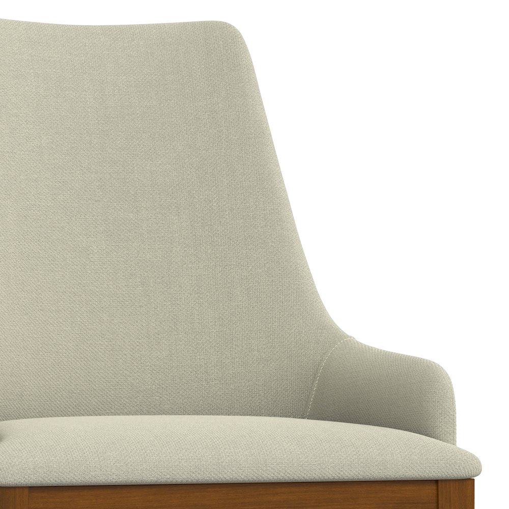 Stephanie Dining Chair (Set of 2) in Natural Linen Look Fabric