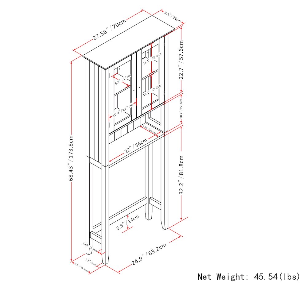 Acadian Space Saver Cabinet In Pure White