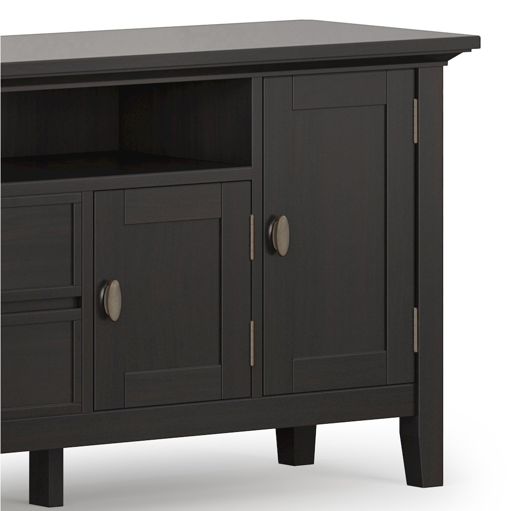 72 Inch Tv Media Stand In Hickory Brown For Tvs Up To 80 Inches