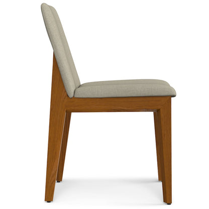 Selena Dining Chair (Set of 2) in Natural Linen Look Fabric