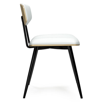 Mavis Dining Chair ( Set Of 2 ) In White Vegan Faux Leather