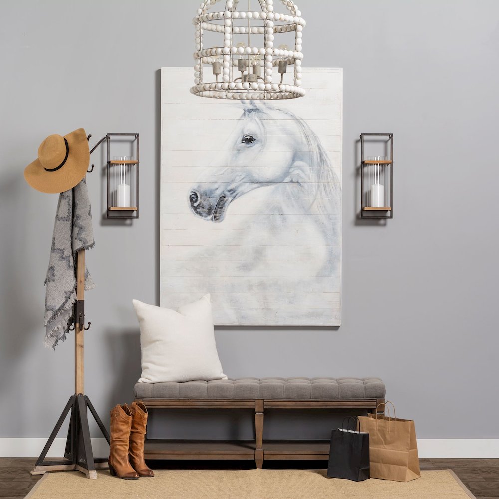 Milton Rustic wall mounted candle holder