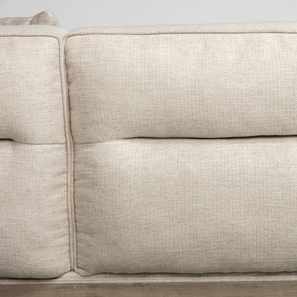 Denali IV 121" Beige Upholstered Wooden Frame Left Four Seater Sectional