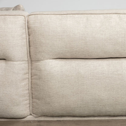 Denali IV 121" Beige Upholstered Wooden Frame Left Four Seater Sectional