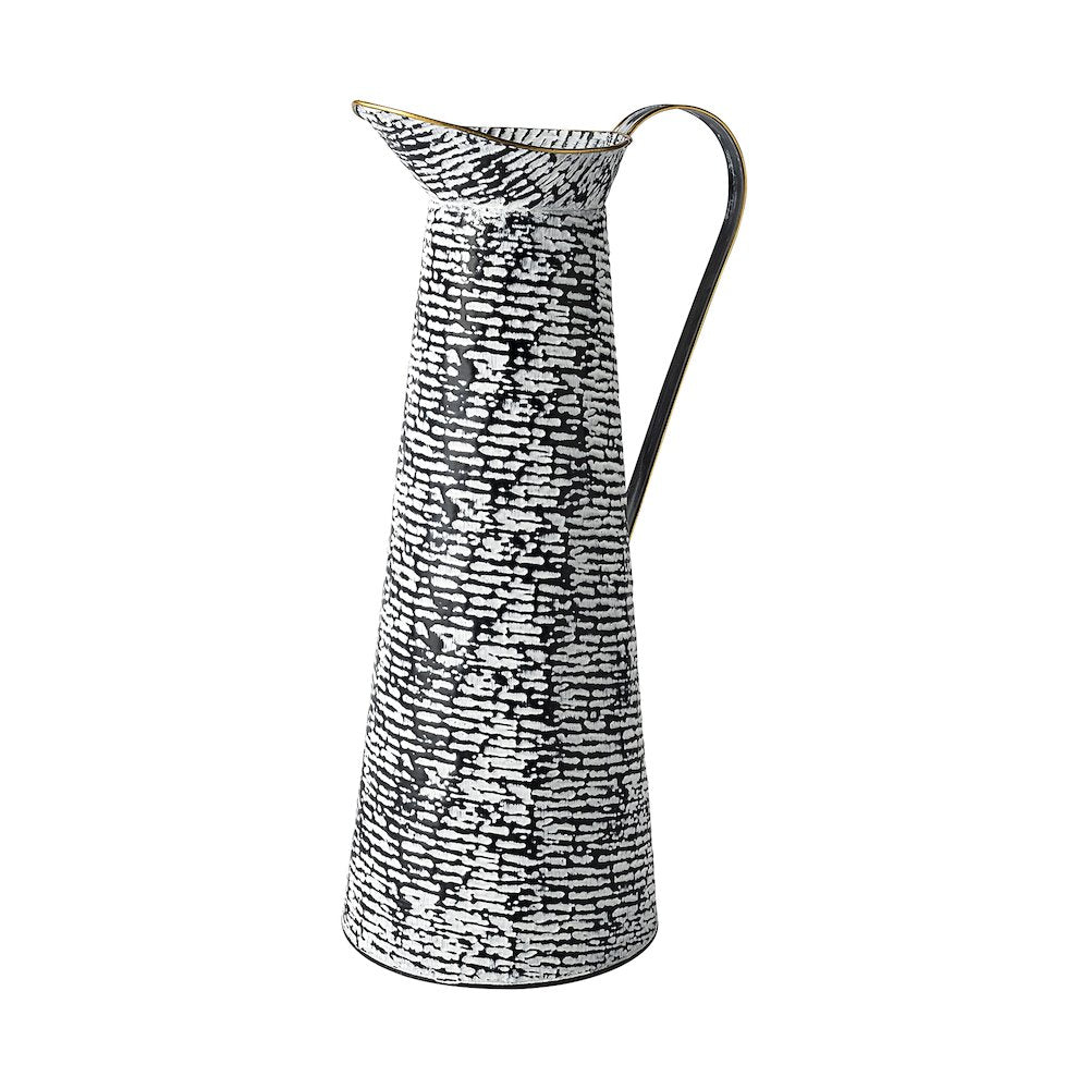 Colette Large Black/White Patterned Vase