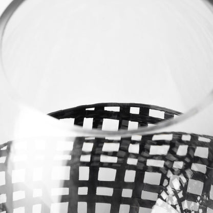 Reena II Large Black Woven Metal Base Table Candle Holder