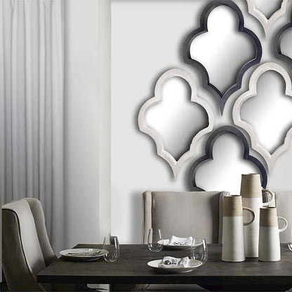 Geneva 23x34 Silver Wood Frame Mirror