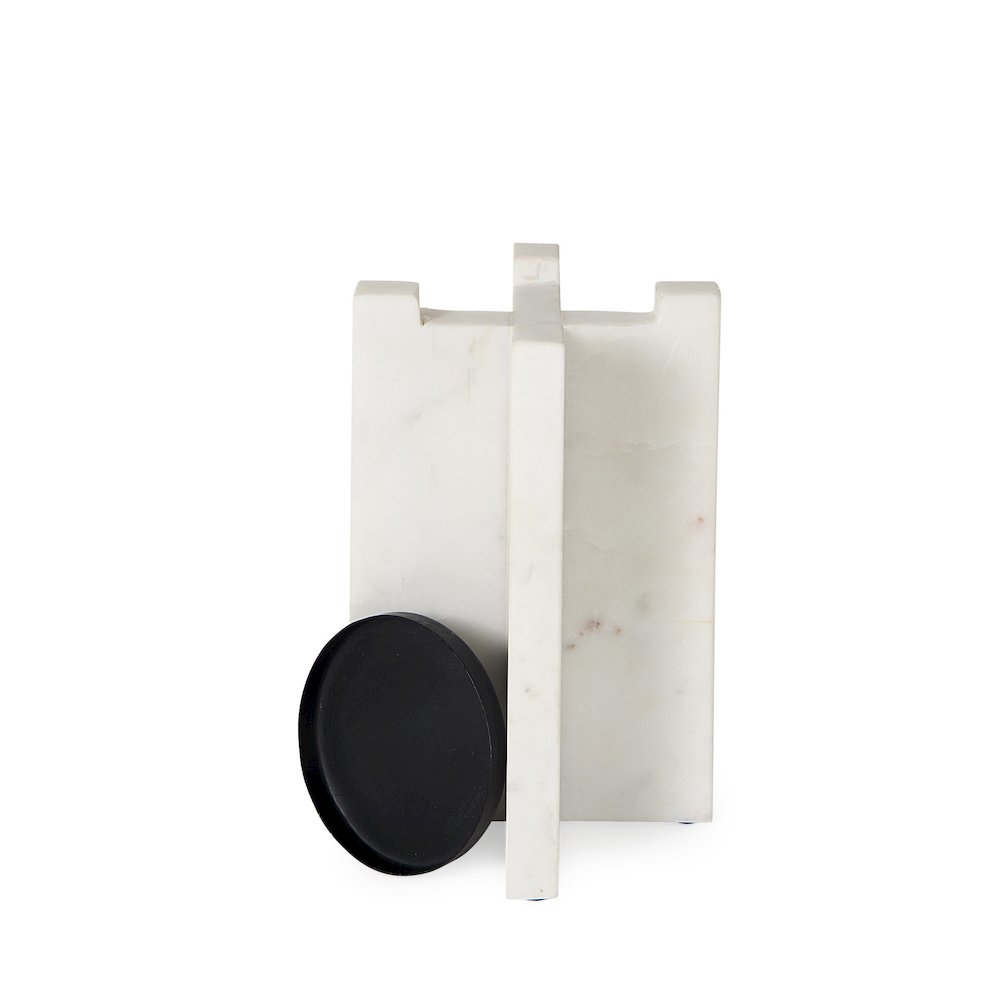 Sophia 5.5"L x 3.5"W x 8.0"H. Marble Candle Holder Medium