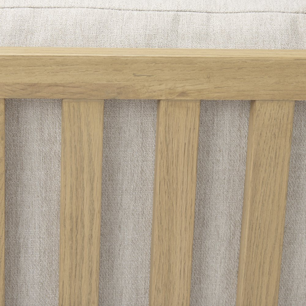 Raeleigh 28.0L x 34.1W x 34.4H Cream Fabric W/Light Brown Wood Accent Chair