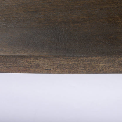 Viktor 55"L Dark Brown Solid Wood Coffee Table