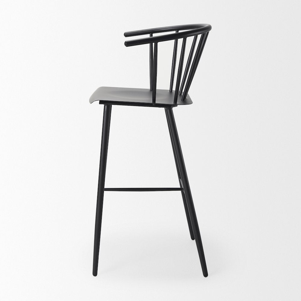 Colin Black Metal Bar Stool