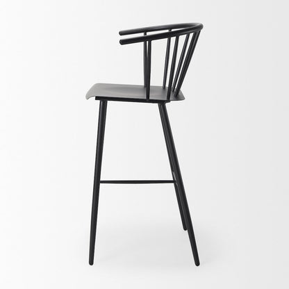 Colin Black Metal Bar Stool