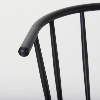 Colin Black Metal Bar Stool