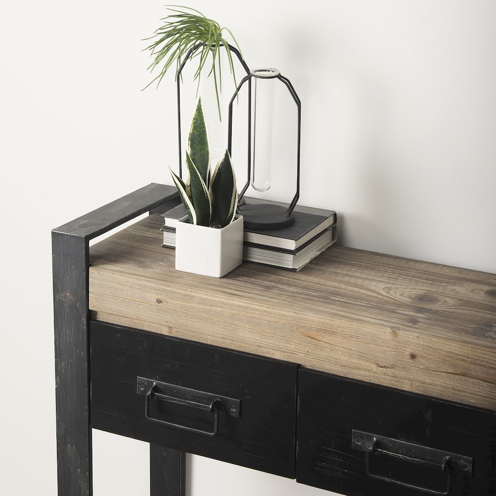 Aria 4.5L x 3.9W x 11.0H Metal and Glass Holder Object