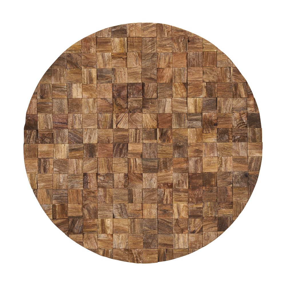 Into the Abyss II LIght Brown Wood 32" Wall Art