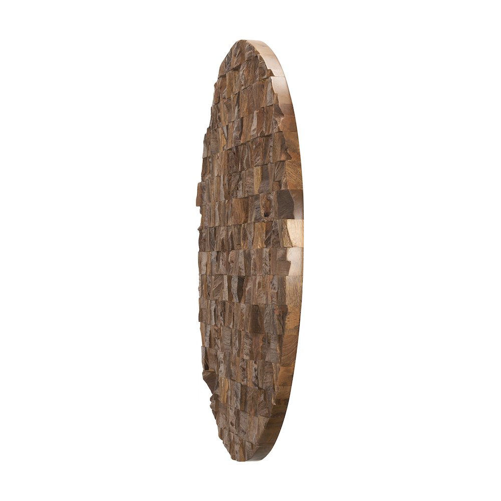 Into the Abyss II LIght Brown Wood 32" Wall Art