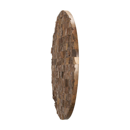 Into the Abyss II LIght Brown Wood 32" Wall Art