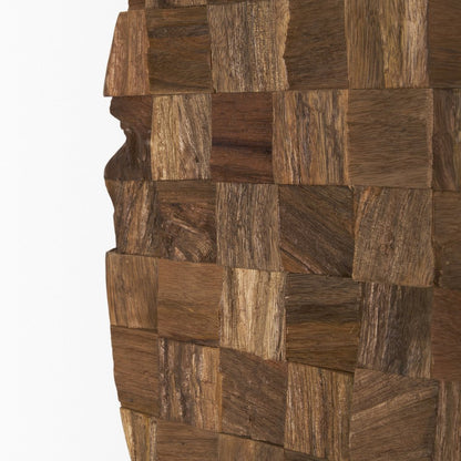Into the Abyss II LIght Brown Wood 32" Wall Art