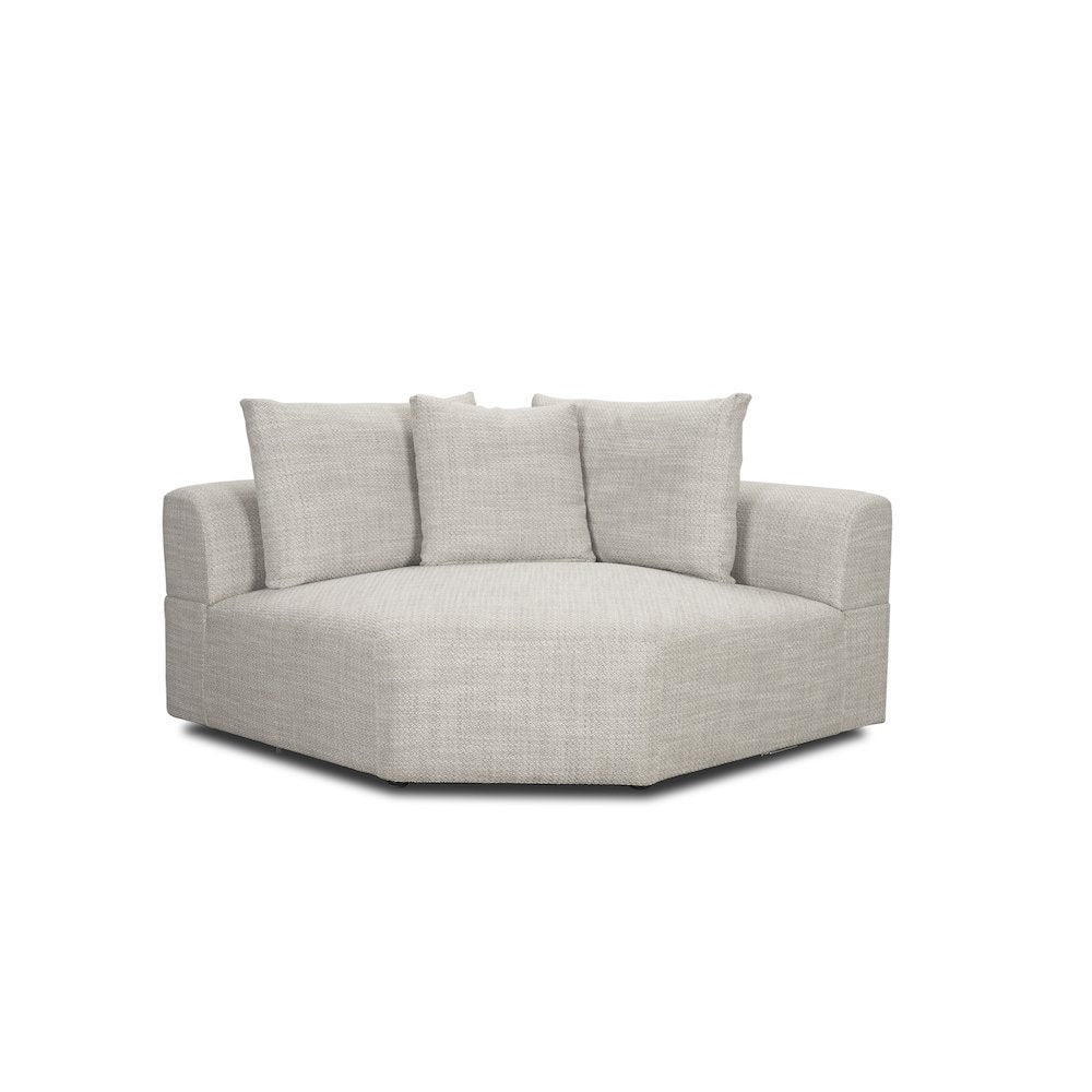 Warner Gray 3 Piece Sofa SetCorner Piece