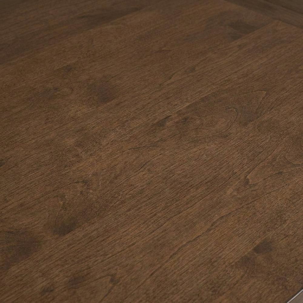 Dark Brown Extendable Dining Table with Oak and Birch Legs