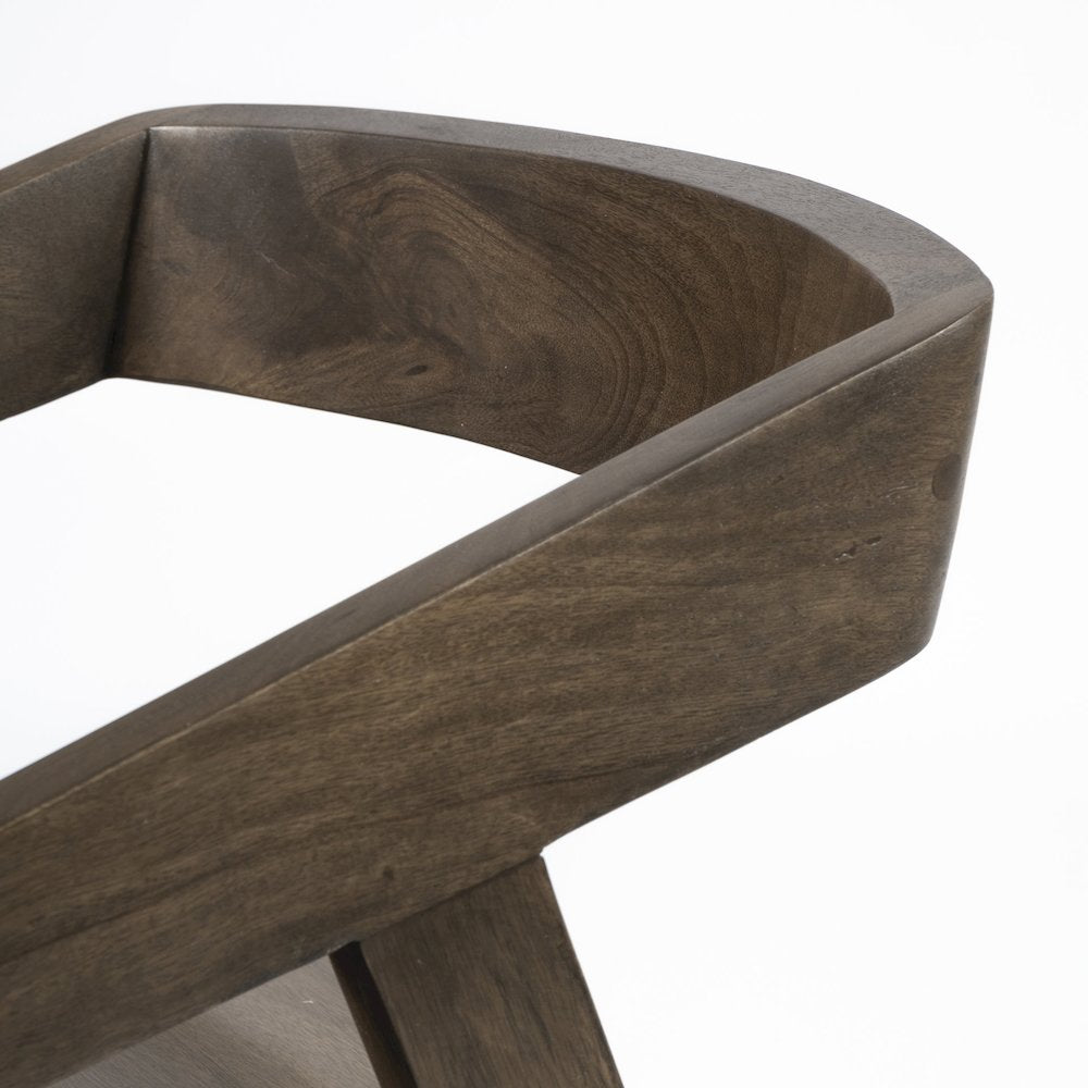 Onyx Brown Solid Wood Dining Chair