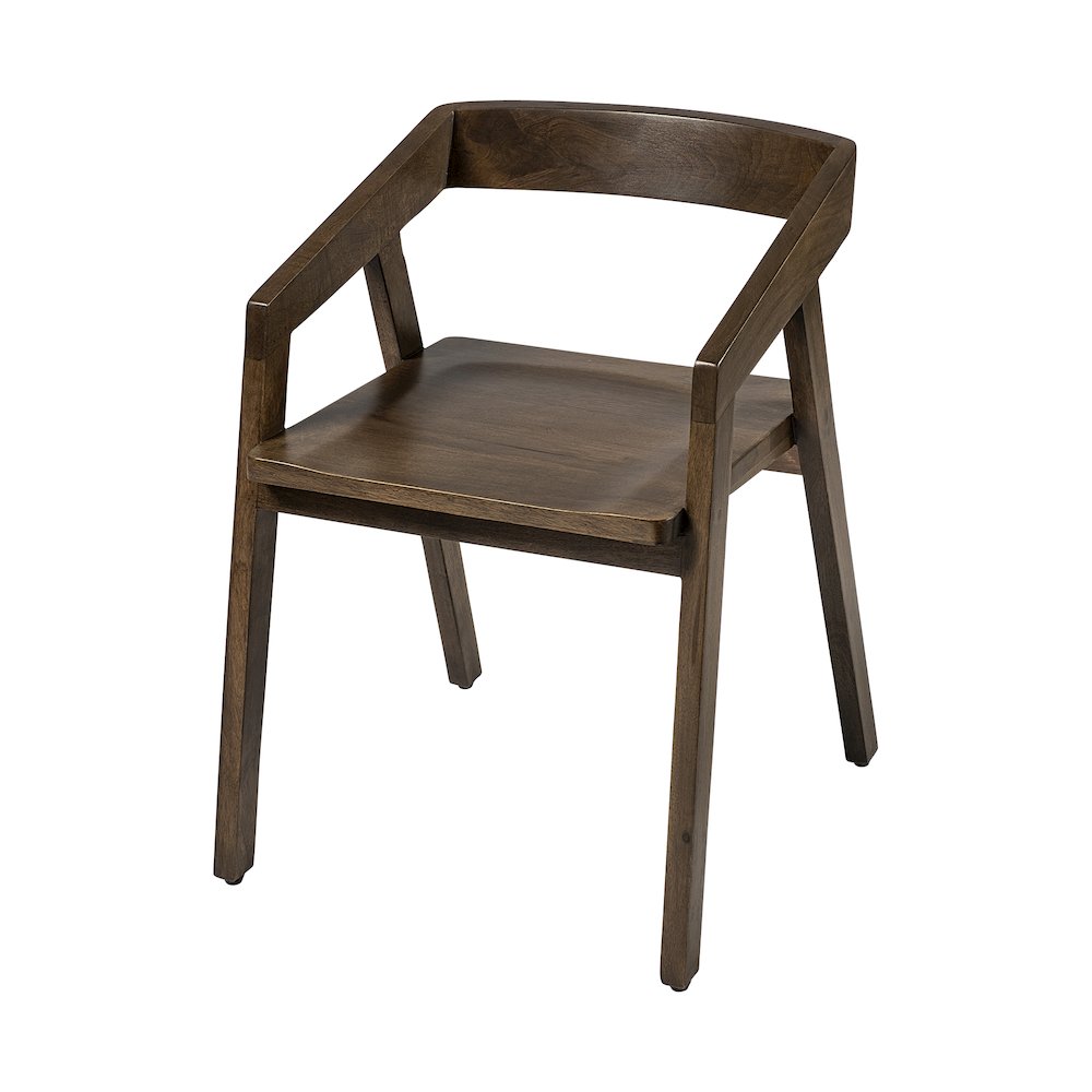 Onyx Brown Solid Wood Dining Chair