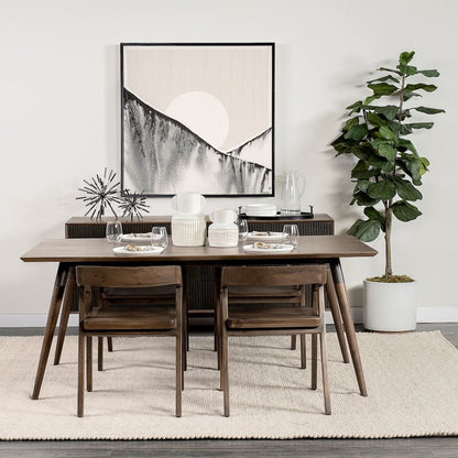 Onyx Brown Solid Wood Dining Chair