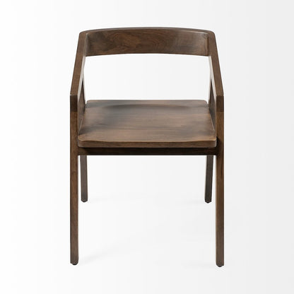 Onyx Brown Solid Wood Dining Chair