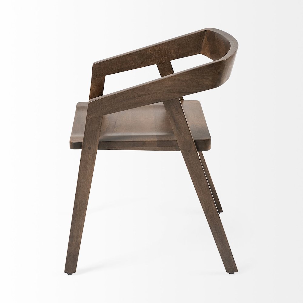 Onyx Brown Solid Wood Dining Chair