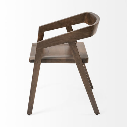 Onyx Brown Solid Wood Dining Chair