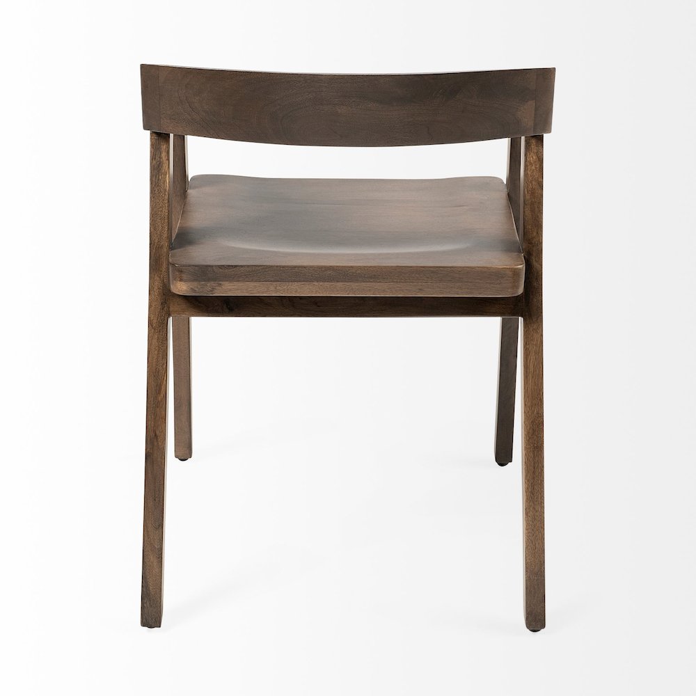 Onyx Brown Solid Wood Dining Chair